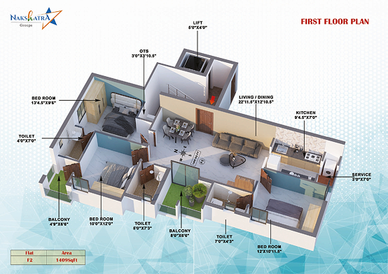 First floor plan view 4