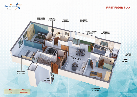 First floor plan view 2
