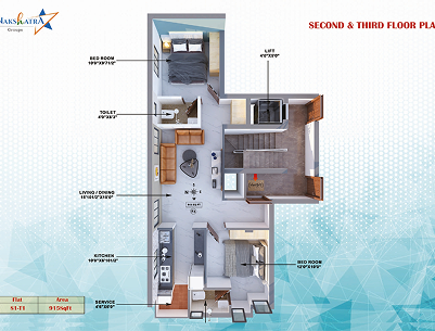Second floor plan view 1