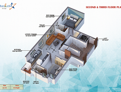 Second floor plan view 2
